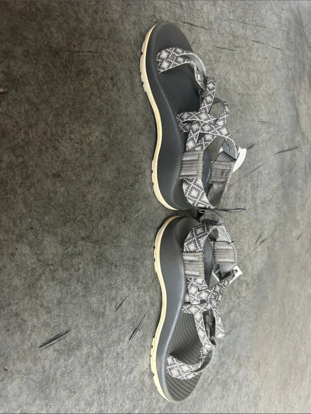 Chaco Kids Gray Strappy Sandals